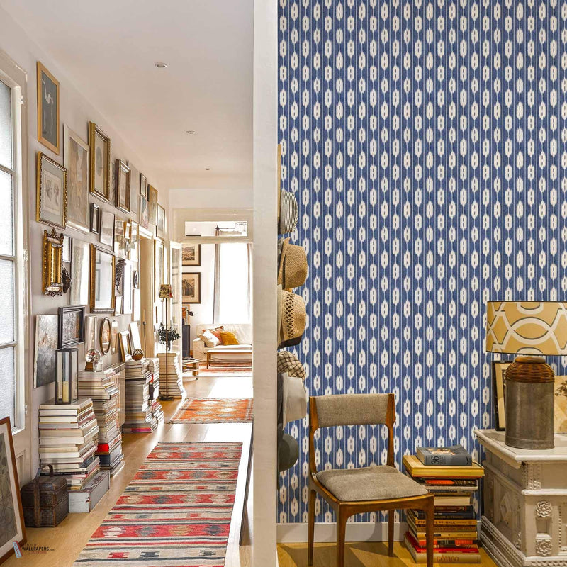 Llengues papier peint en Blue de Coordonne — intérieur