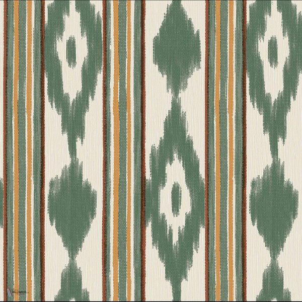 Lloseta wallpaper in Green by Coordonne