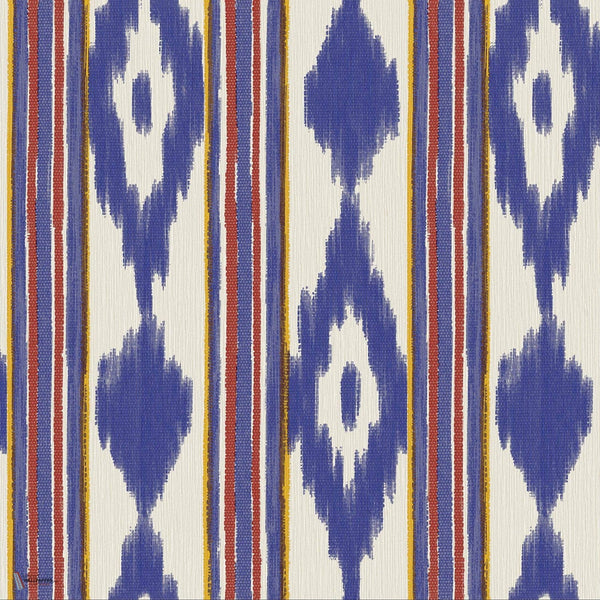 Lloseta wallpaper in Indigo by Coordonne