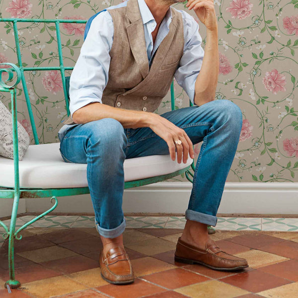 Lorenzo Meazza - Mirabelle wallpaper in Stella by Coordonne — interior