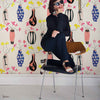 Lydia Delgado - Vase of Paradise behang in Ivory van Coordonne — interieur
