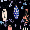 Lydia Delgado - Vase of Paradise wallpaper in Charcoal by Coordonne