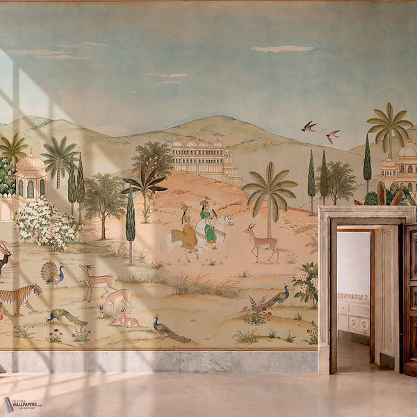 Maharaja Tapete in Moss von Coordonne — Interieur