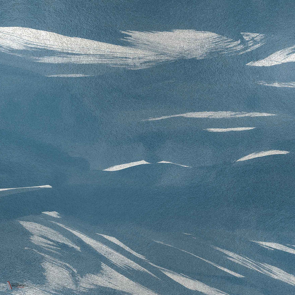 Marine XRay Metallics behang in Silver van Coordonne