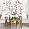 Meihua behang in Goji van Coordonne — interieur