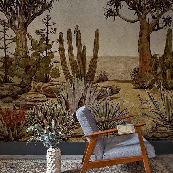 Meiji wallpaper in Rose by Coordonne