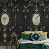 Mirto behang in Coal van Coordonne — interieur