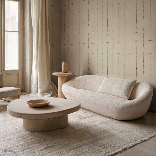 Miura wallpaper in Natural by Coordonne — interior