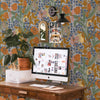 Neo-Belle-Epoque behang in Blue van Coordonne — interieur