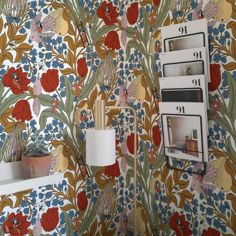 Neo-Belle-Epoque behang in White van Coordonne — interieur