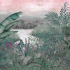 Neo-Colonial behang in Pink van Coordonne