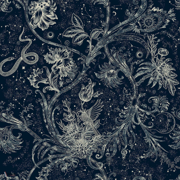 Neo-Mithology behang in Navy van Coordonne