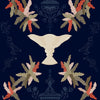 Neo-Rococo behang in Navy van Coordonne
