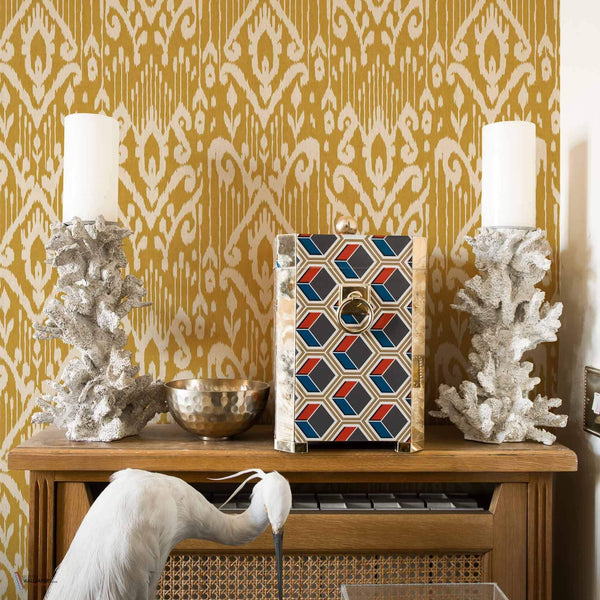 Padmasalis Tapete in Mustard von Coordonne — Interieur