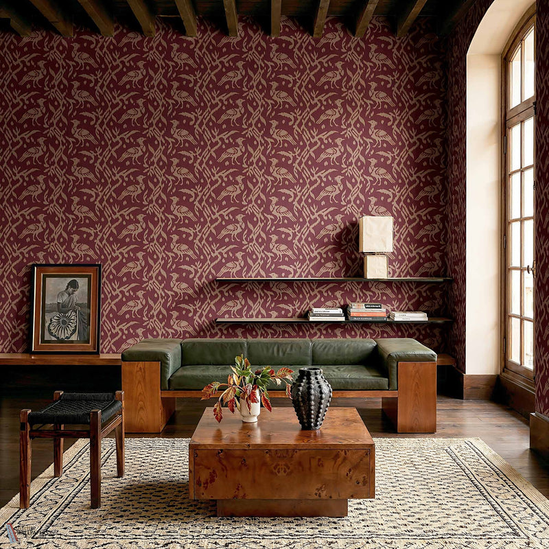 Paksi Tapete in Vermillion von Coordonne — Interieur