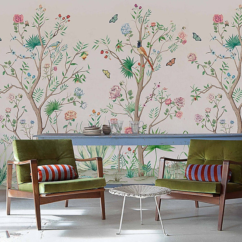 Peonies papier peint en Pure de Coordonne — intérieur