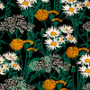 Picnic wallpaper in Noir by Coordonne
