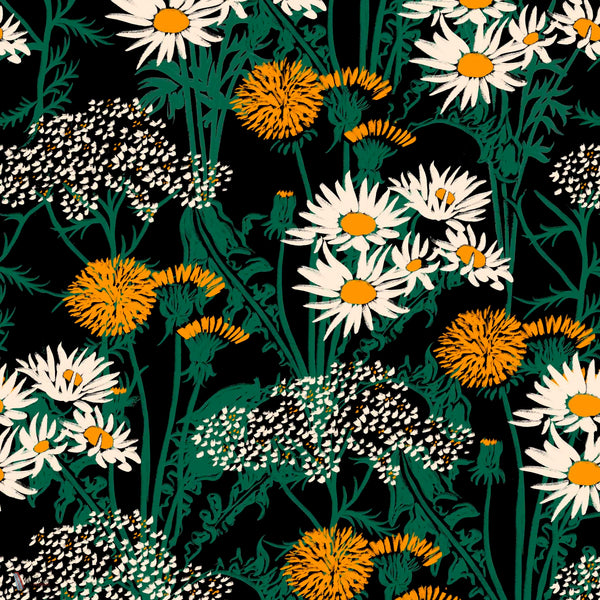 Picnic wallpaper in Noir by Coordonne