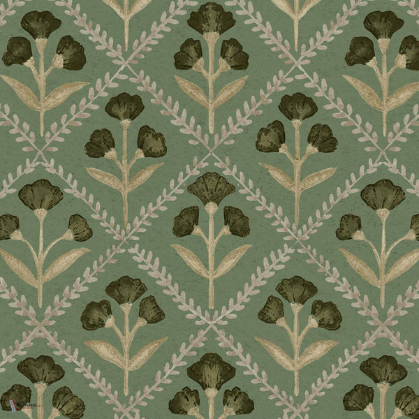 Poppy behang in Emerald van Coordonne