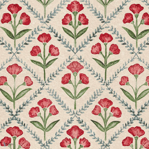 Poppy behang in Red van Coordonne