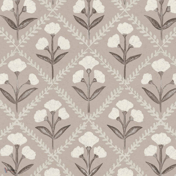 Poppy behang in Taupe van Coordonne