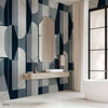 Pythagoras Textile behang in Silver van Coordonne