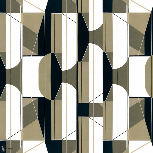 Pythagoras Textile Tapete in Khaki von Coordonne