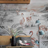 Roseus wallpaper in Chia seed by Coordonne — interior