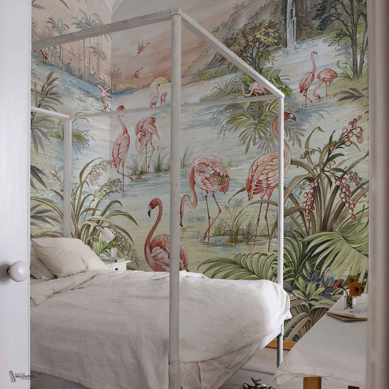 Roseus wallpaper in Maca by Coordonne — interior