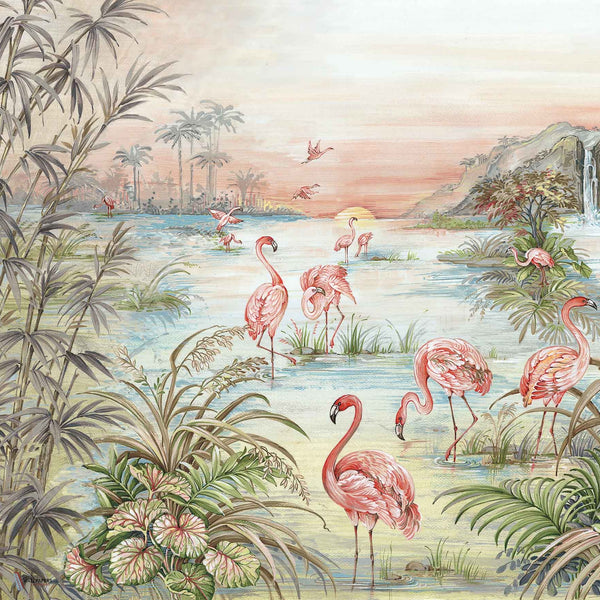 Roseus wallpaper in Maca by Coordonne