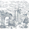 Ruins Textile Tapete in Cobalt von Coordonne