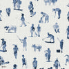 Sineu wallpaper in Indigo by Coordonne