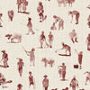 Sineu wallpaper in Wine by Coordonne