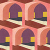 Soller wallpaper in Peach by Coordonne
