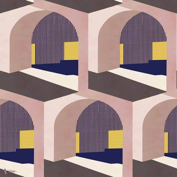 Soller wallpaper in Pink by Coordonne