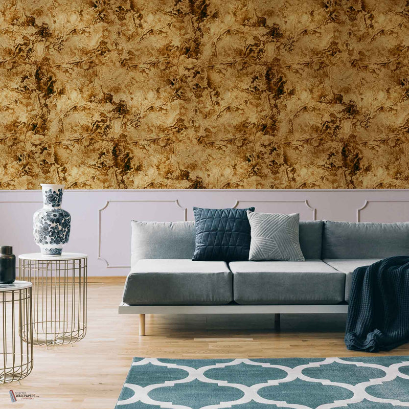 Star Colission Metallics Tapete in Extra Gold von Coordonne — Interieur