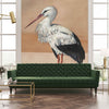 Stork Mother wallpaper in Nude by Coordonne — interior