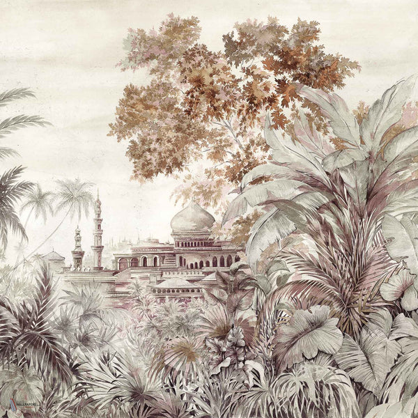 Taj Mahal wallpaper in Rose by Coordonne