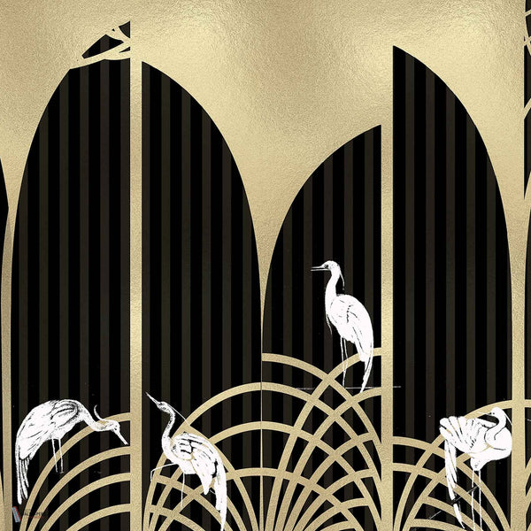 Tassel Metallics Tapete in Gold von Coordonne