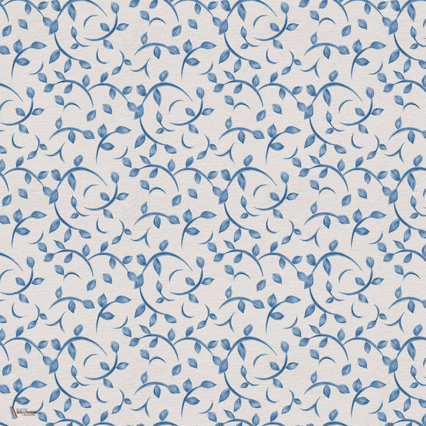 Twig wallpaper in Blue by Coordonne