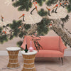 Ukiyo behang in Rose van Coordonne — interieur