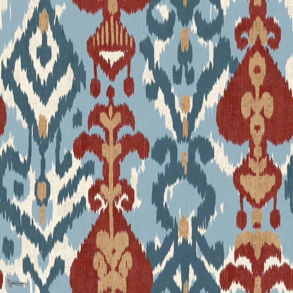 Uzbek Tapete in Blue von Coordonne