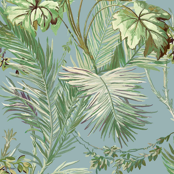 Vegetable Tapete in Blue von Coordonne