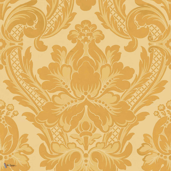 Venetian Damask behang in Mustard van Coordonne