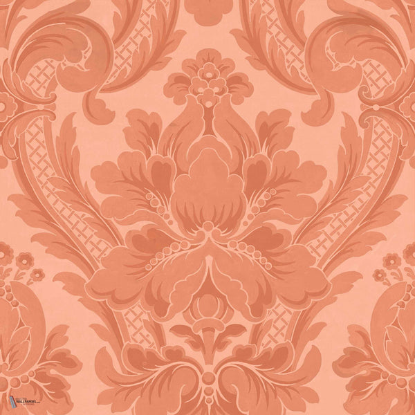 Venetian Damask behang in Peach van Coordonne