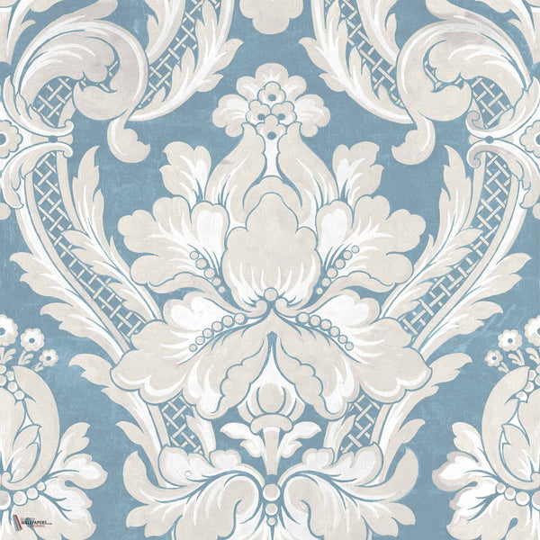 Venetian Damask behang in Sapphire van Coordonne