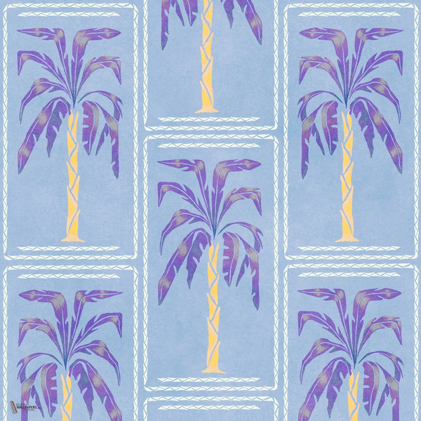 Veraneo wallpaper in Blue by Coordonne