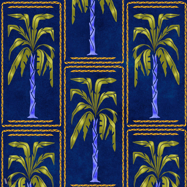 Veraneo wallpaper in Cobalt by Coordonne