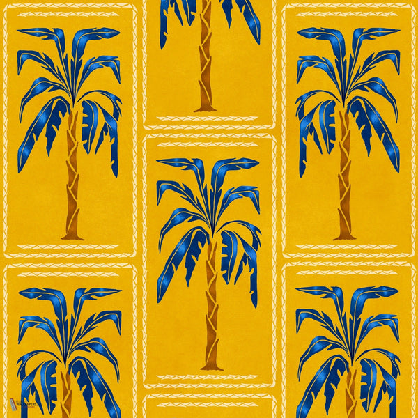 Veraneo wallpaper in Golden by Coordonne