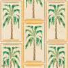 Veraneo wallpaper in Kumquat by Coordonne